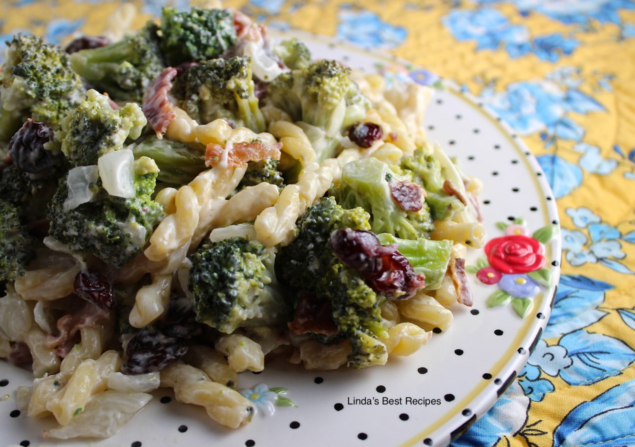 Broccoli Bacon Pasta Salad Lindas Best Recipes