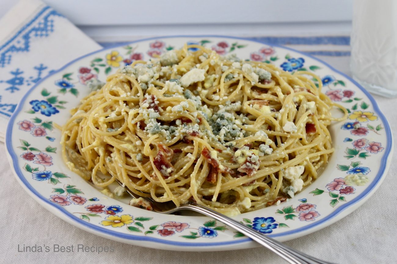 Blue Cheese Spaghetti Carbonara