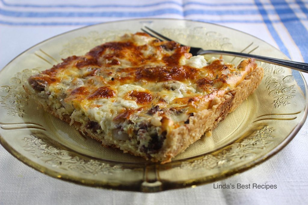 Beef Cheese Pan Quiche Recipe