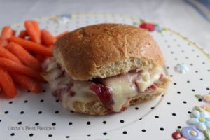 Baked Raspberry Chicken Sandwich