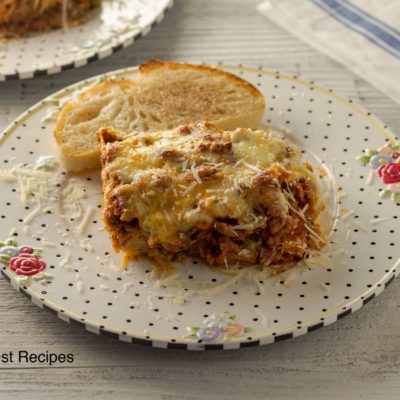 Baked Spaghetti and Ground Beef
