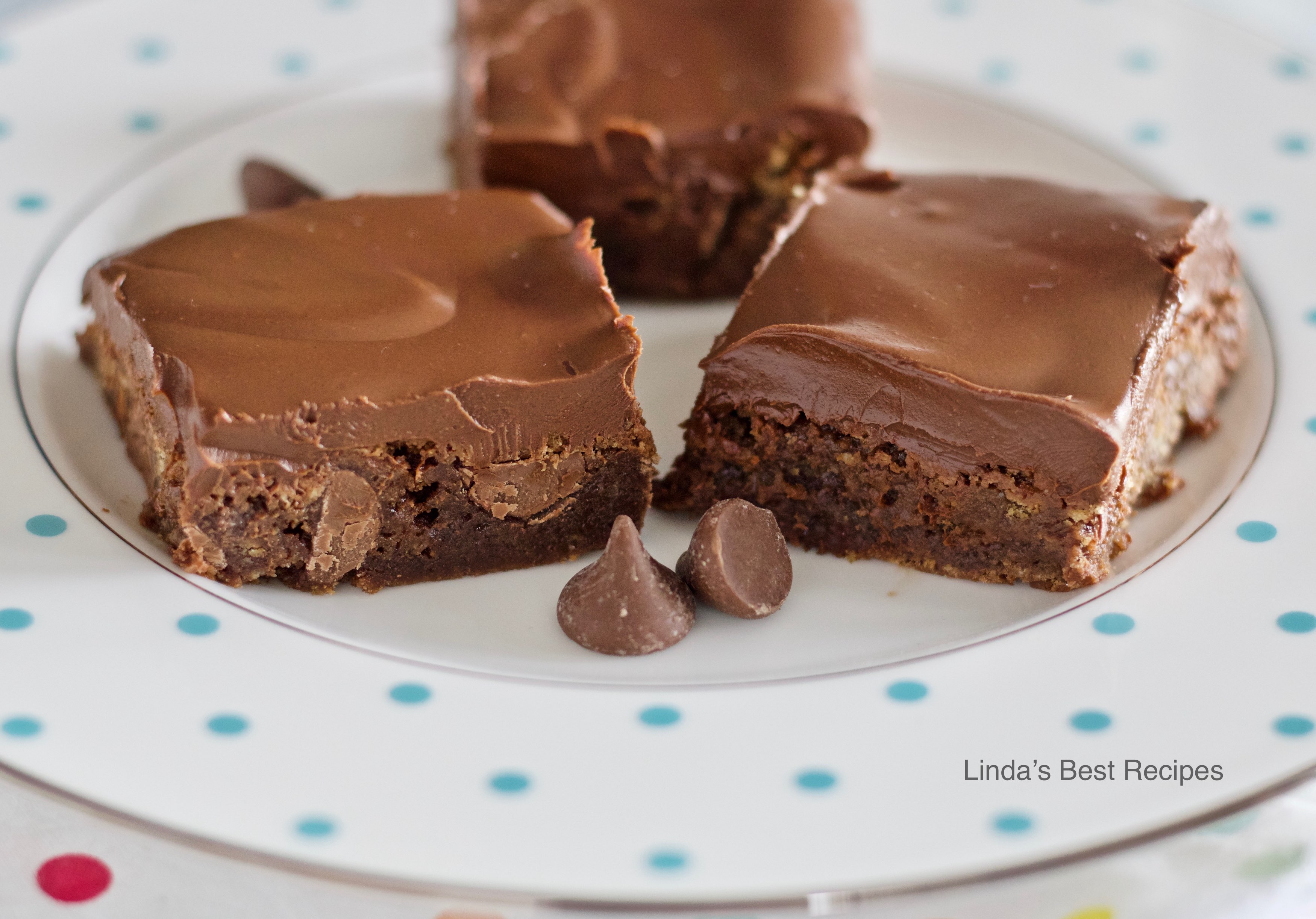 Chocolate Peanut Butter Chewy Bars 1