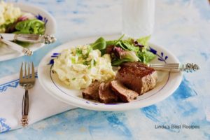 Steak Dinner with Potato Salad