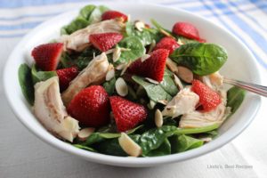 Strawberry Chicken Spinach Salad Recipe
