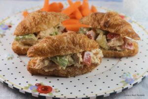 Salmon and Pepper Croissant Sandwiches