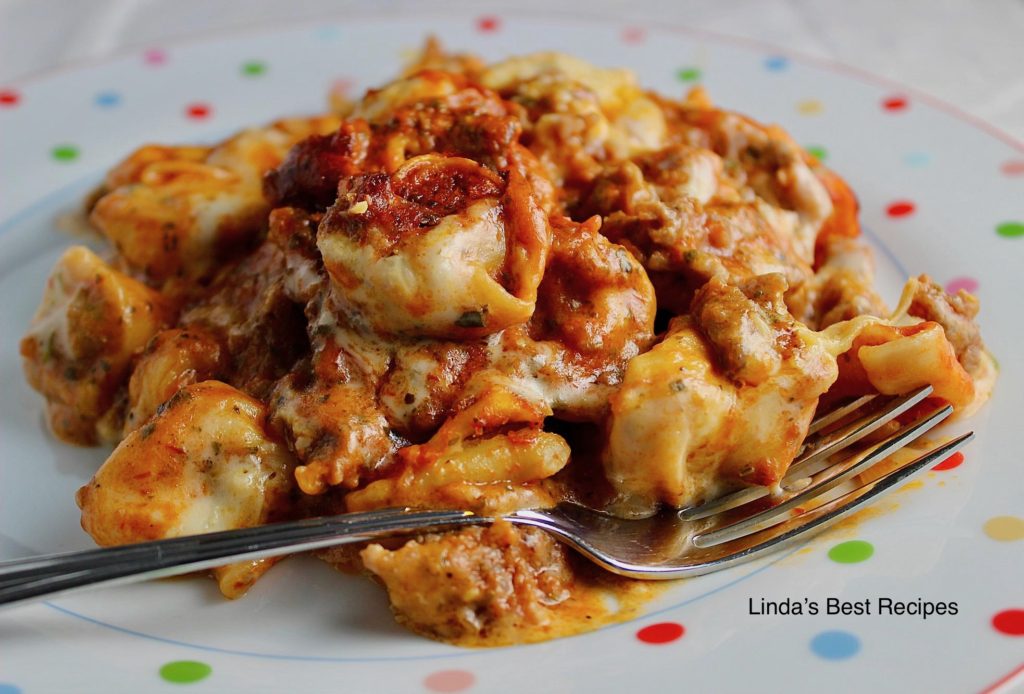 Tortellini Bake with Three Sauces