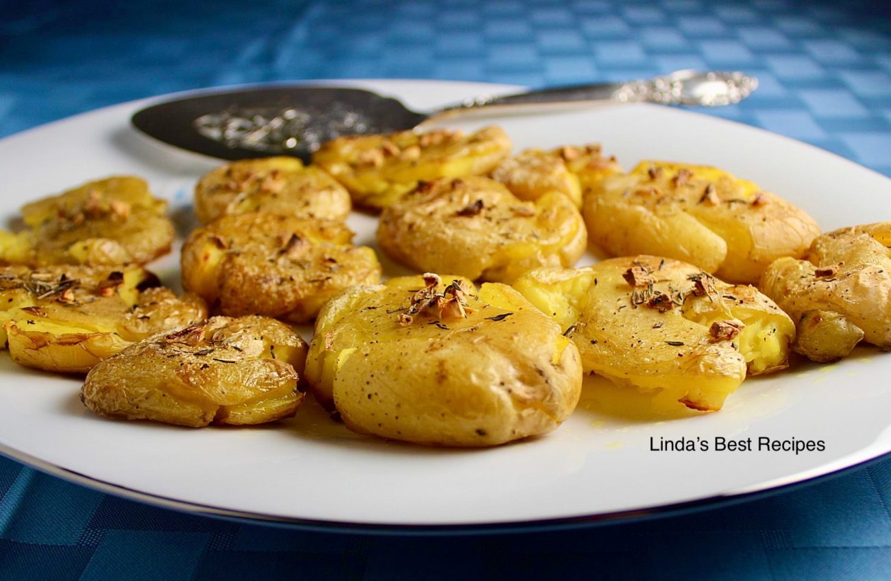 Crispy Air Fryer Smashed Potatoes