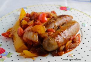 Sausage with Peppers and Onions