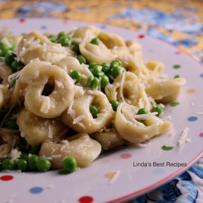 Tortellini With Peas and Parm