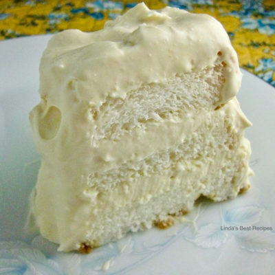 Lemon Layered Angelfood Cake