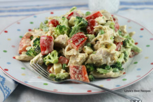 Chicken Broccoli Red Pepper Salad