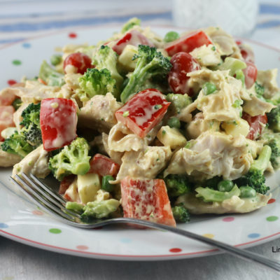 Chicken Broccoli Red Pepper Salad