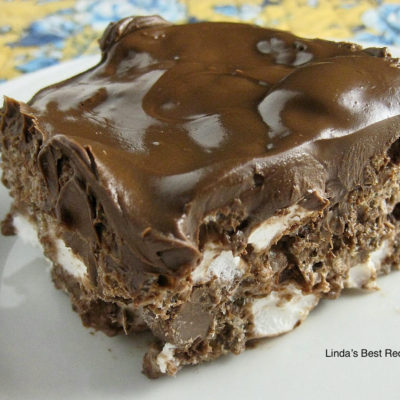 Peanut Butter Krisp Marshmallow Bars